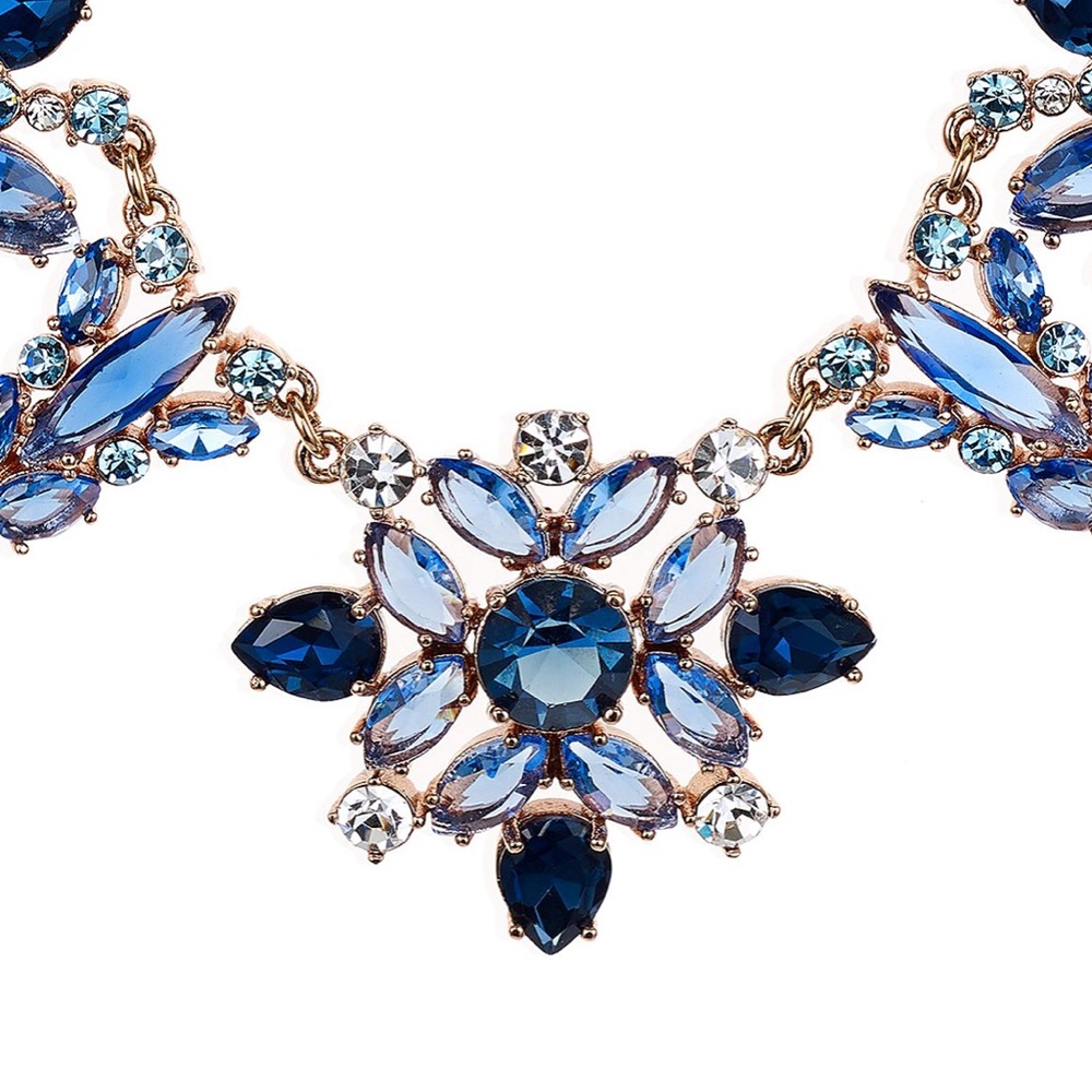 Kate Spade Navy & Rose Gold Statement Necklace - Picture 5 of 8